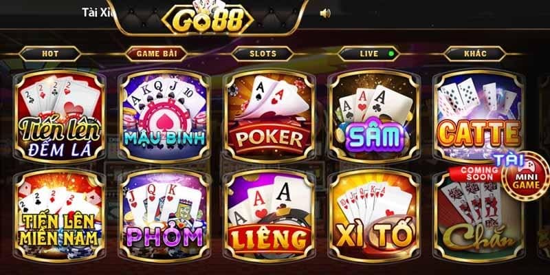 Đa dạng game với nhiều hình thức chơi, đặt cược chờ đón bạn tại Go88